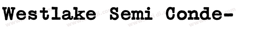 Westlake Semi Conde字体转换